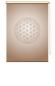 Preview: Extartiqe Duschrollo Blume des Lebens cappuccino